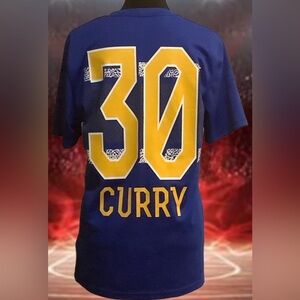 NBA Warriors Blue Jersey with Logo